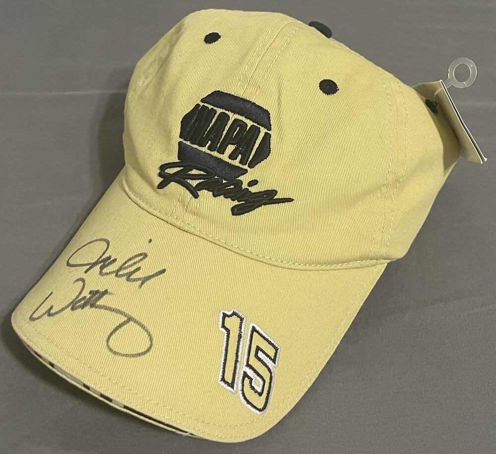 NWT Vintage Michael Waltrip Signed NAPA Racing Hat #15 NASCAR Chase Authentics